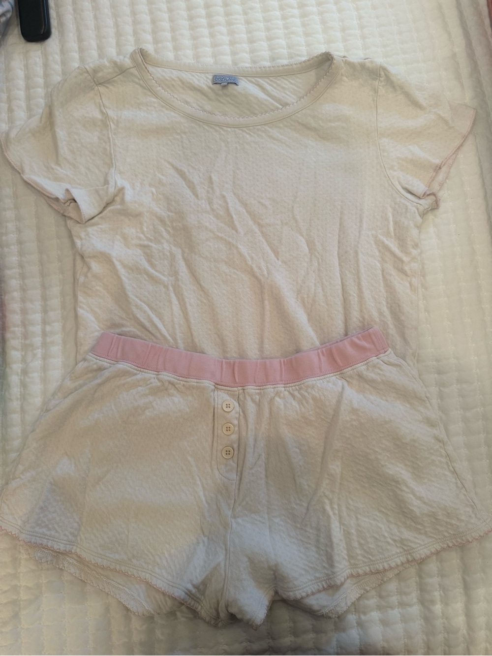 Cozyland Light Pink Cotton Short Pajama Set - M